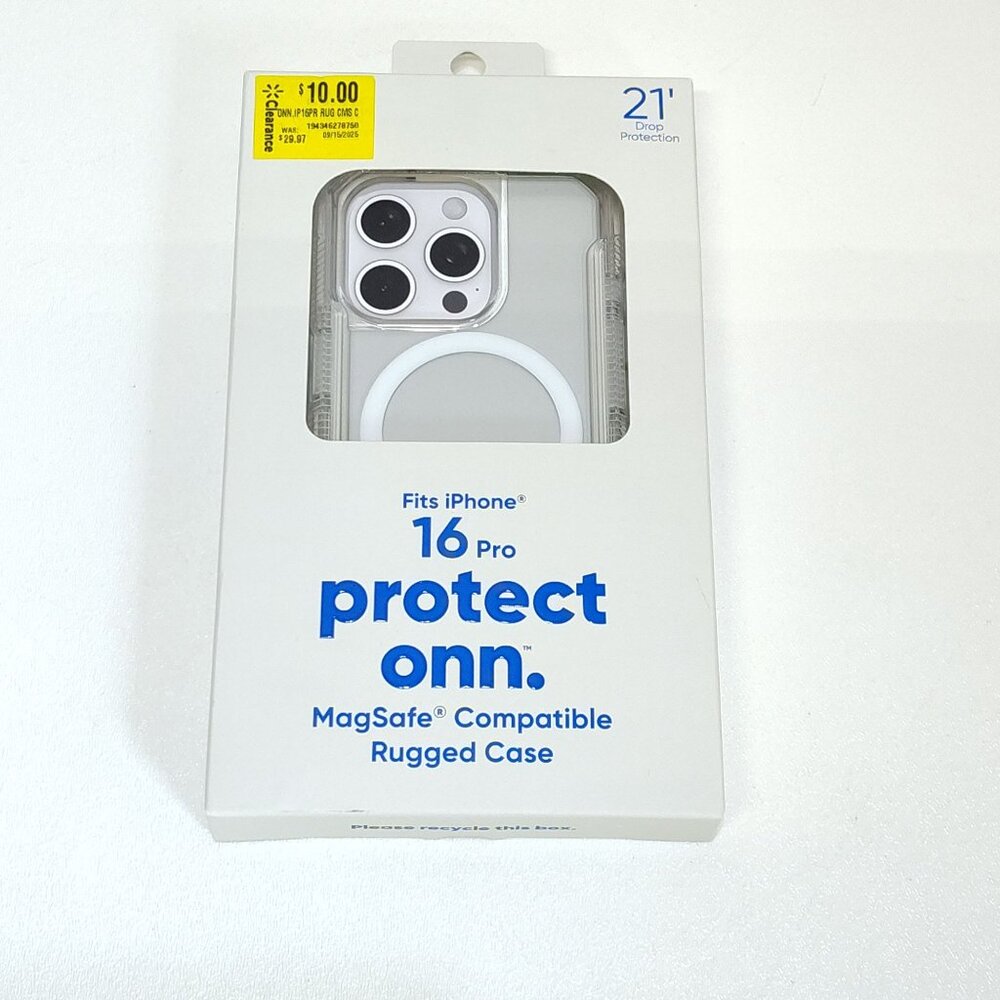 Protect Onn. iPhone 16 Pro MagSafe Compatible Rugged Case 21' Drop Tested NIB